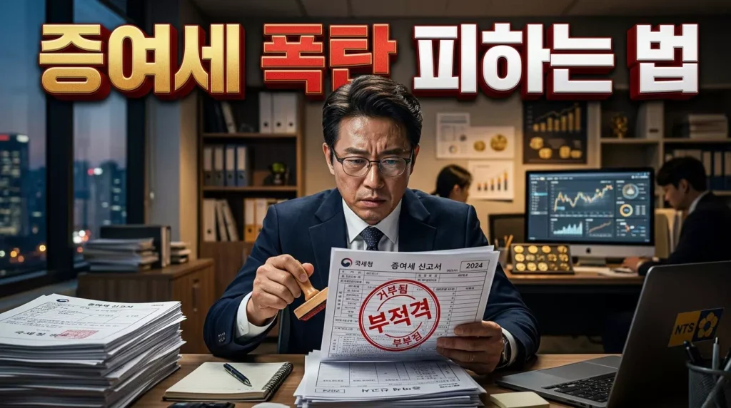 2026년 증여세 면제 한도와 가족 간 비과세 증여 절세 전략을 설명하는 전문가 이미지