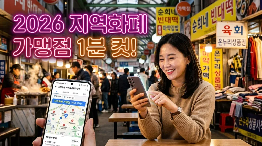 우리 동네 지역화폐 가맹점 1분 만에 찾는 법 및 2026 최신 혜택 총정리