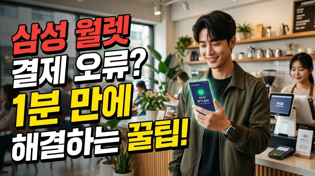 삼성 월렛 결제 오류 현상별 해결 가이드 및 캐시 삭제 방법