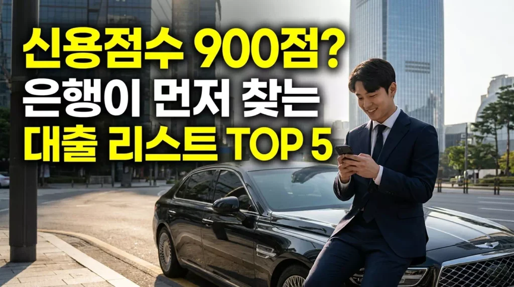 신용점수 900점 이상 우대금리 신용대출 리스트 및 금리 비교