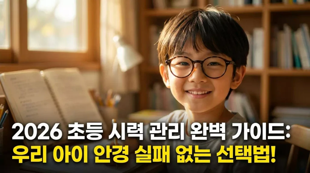 2026 초등 저학년 시력 관리 완벽 가이드