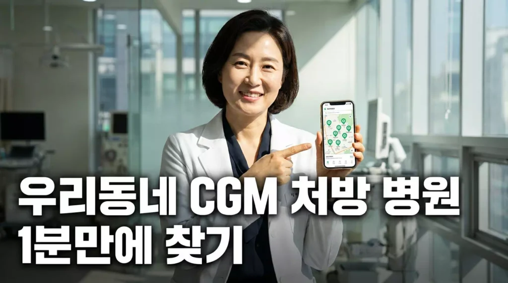 우리 동네 CGM 처방 병원 1분 만에 찾기 완벽 가이드