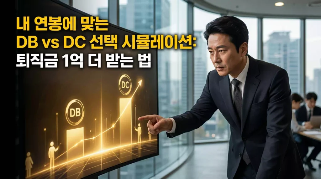내 연봉에 맞는 DB vs DC 선택 시뮬레이션: 퇴직금 1억 차이의 비밀