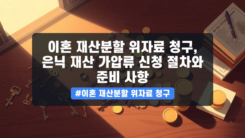 이혼 재산분할 위자료 청구, 은닉 재산 가압류 신청 절차와 준비 사항 안내