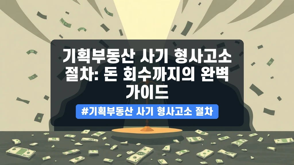 기획부동산 사기 형사고소 절차: 돈 회수까지의 완벽 가이드 안내