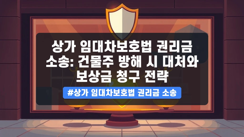 상가 임대차보호법 권리금 소송: 건물주 방해 시 대처와 보상금 청구 전략 안내