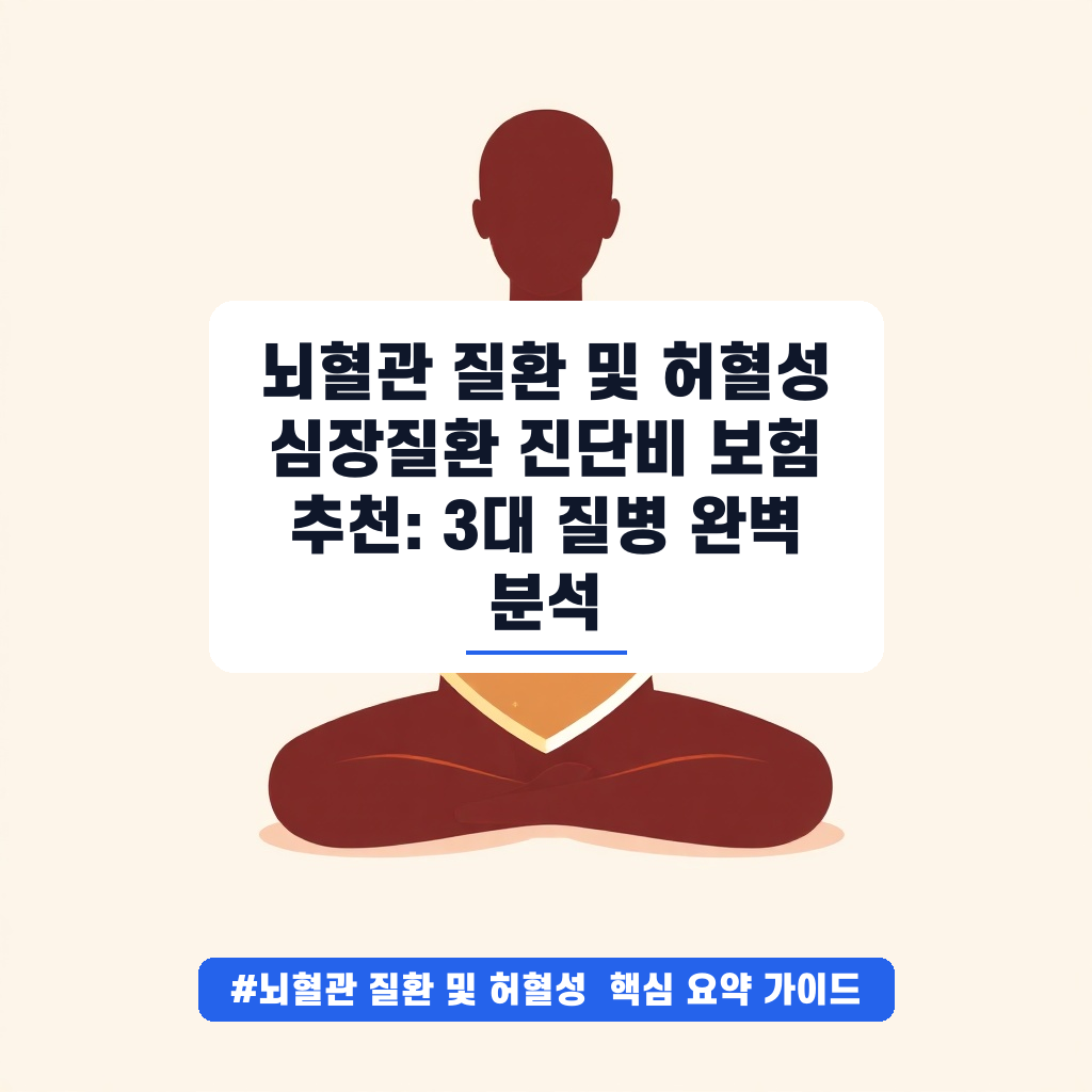 뇌혈관 질환 및 허혈성 심장질환 진단비 보험 추천: 3대 질병 완벽 분석 안내