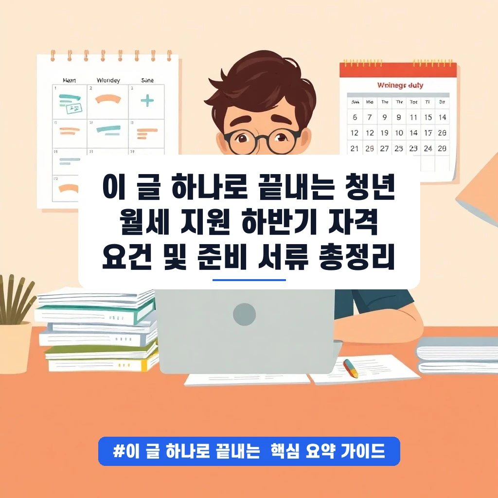 이 글 하나로 끝내는 청년 월세 지원 하반기 자격 요건 및 준비 서류 총정리 안내