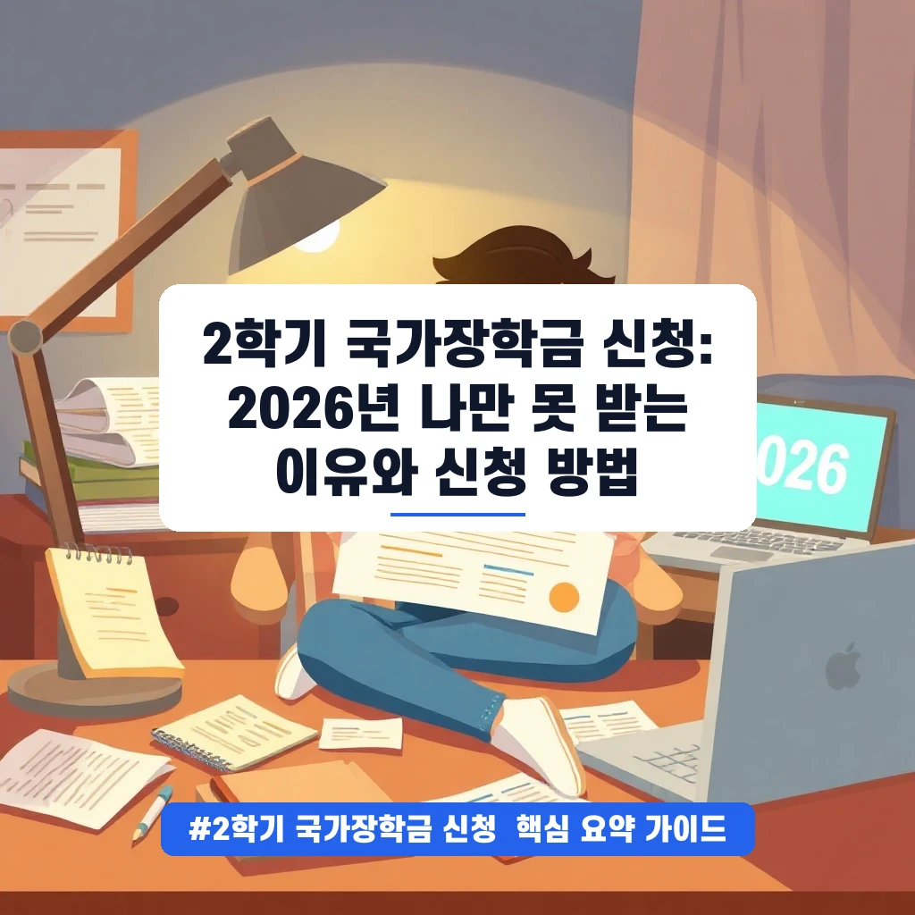 2학기 국가장학금 신청: 2026년 나만 못 받는 이유와 신청 방법 안내
