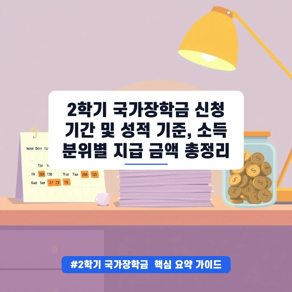 놓치면 손해! 2026년 2학기 국가장학금 성적 기준과 소득 분위별 금액 안내