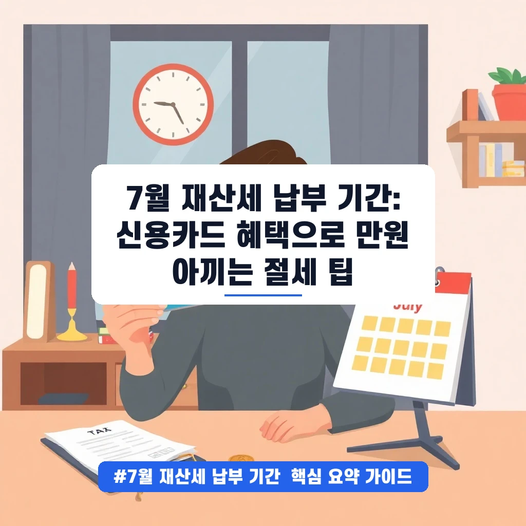 단돈 만원이라도 아끼는 7월 재산세 납부 기간 & 신용카드 혜택 총정리 안내
