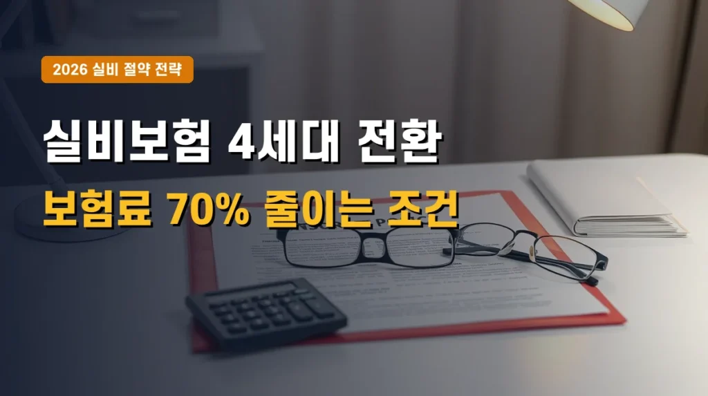 2026년 실손의료보험(실비보험) 4세대 전환 조건 | 도수치료 비급여 할증 정리
