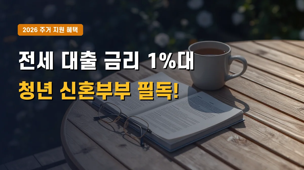 2026년 청년 버팀목 전세자금대출 한도 자격조건 | 금리 1%대 신청 가이드