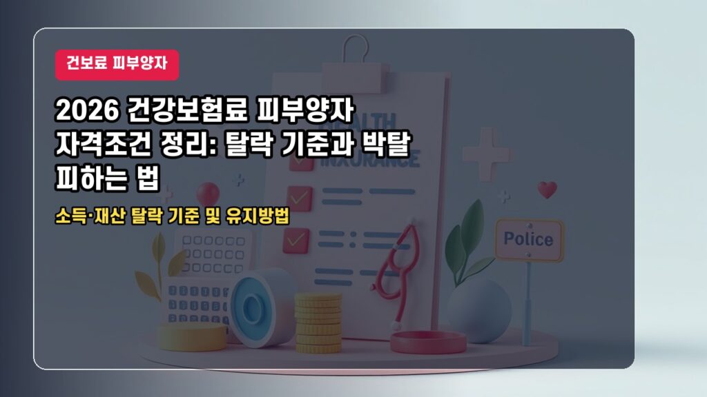 2026 건강보험료 피부양자 자격조건 정리: 탈락 기준과 박탈 피하는 법