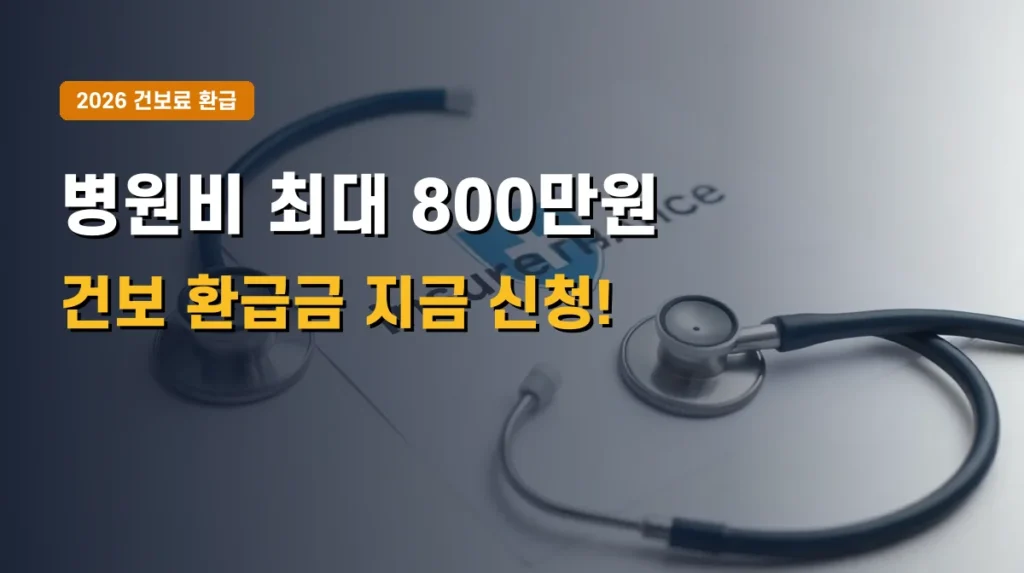 2026년 건강보험료 본인부담상한제 환급금 신청 | 병원비 최대 800만원 돌려받기