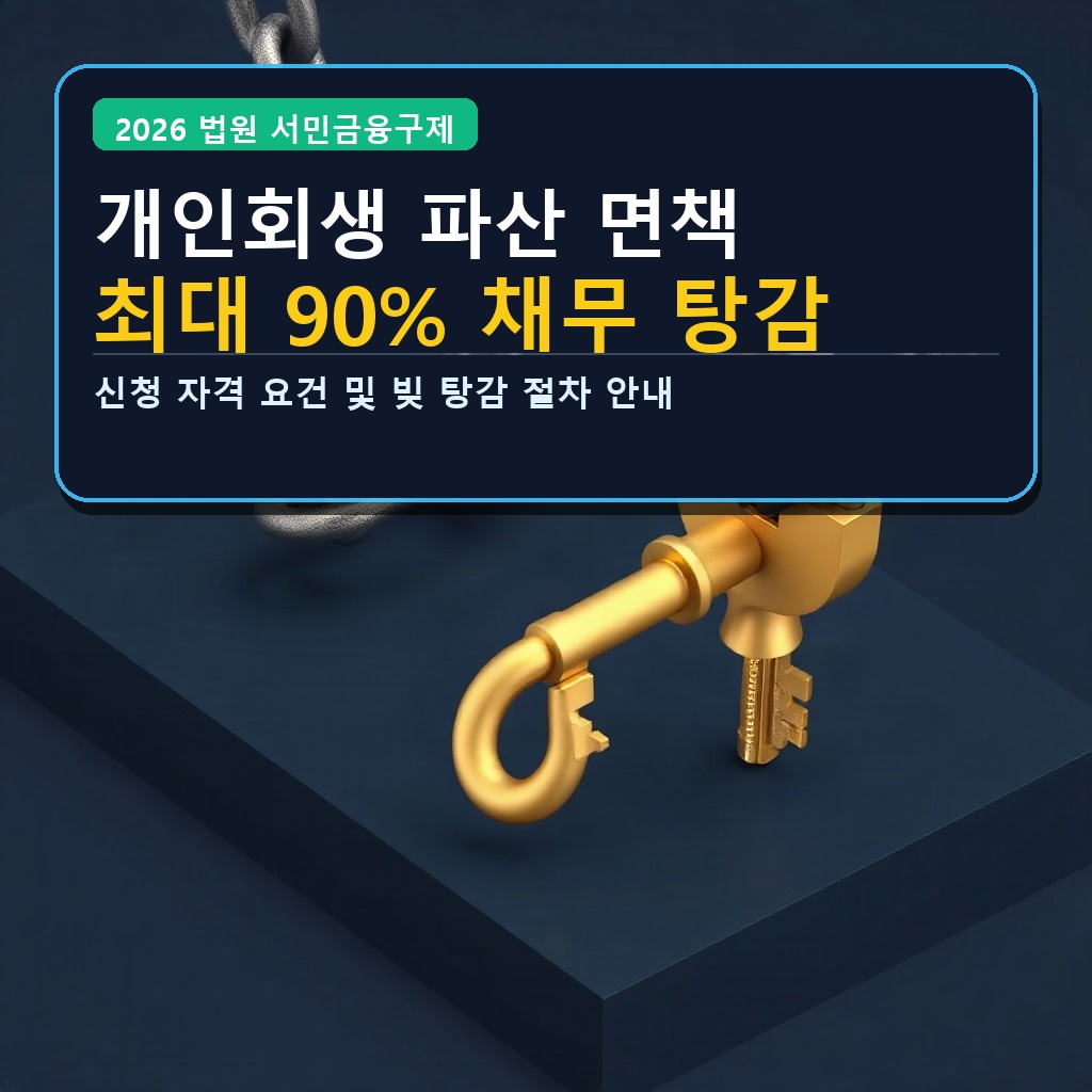 개인회생 파산 면책 최대 90% 채무 탕감