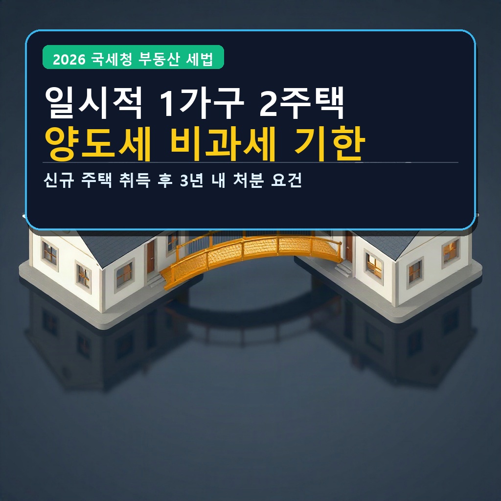 일시적 1가구 2주택 양도세 비과세 기한