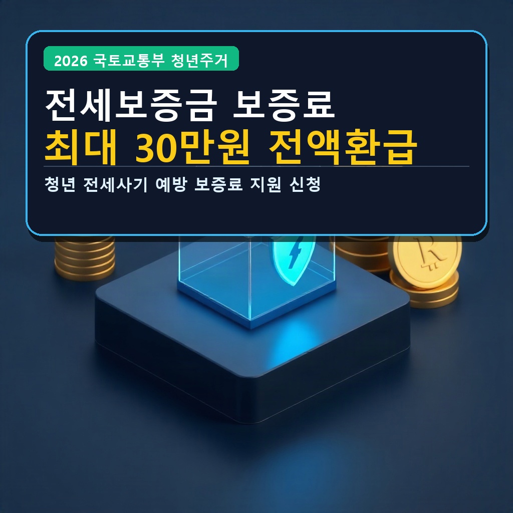전세보증금 보증료 최대 30만원 전액환급