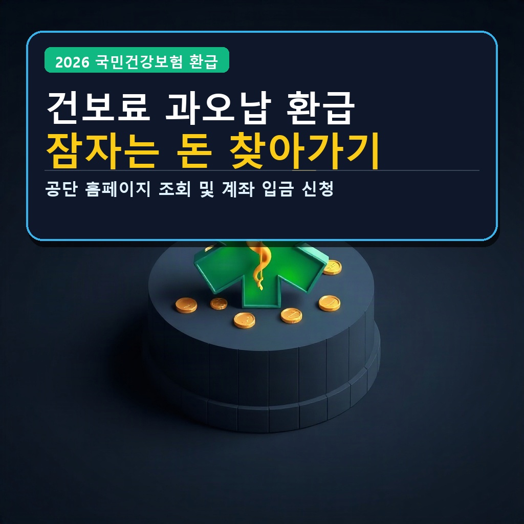 건보료 과오납 환급 잠자는 돈 찾아가기