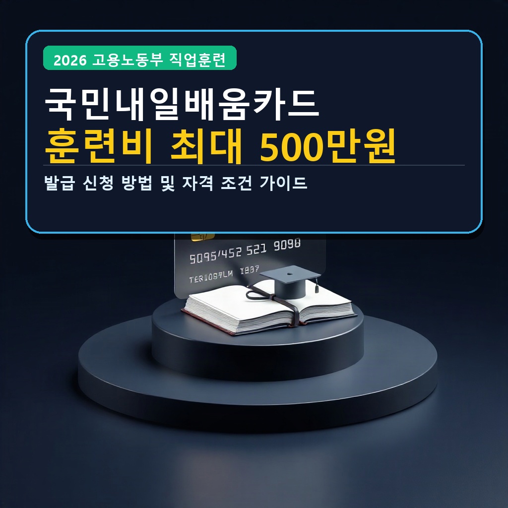 국민내일배움카드 훈련비 최대 500만원