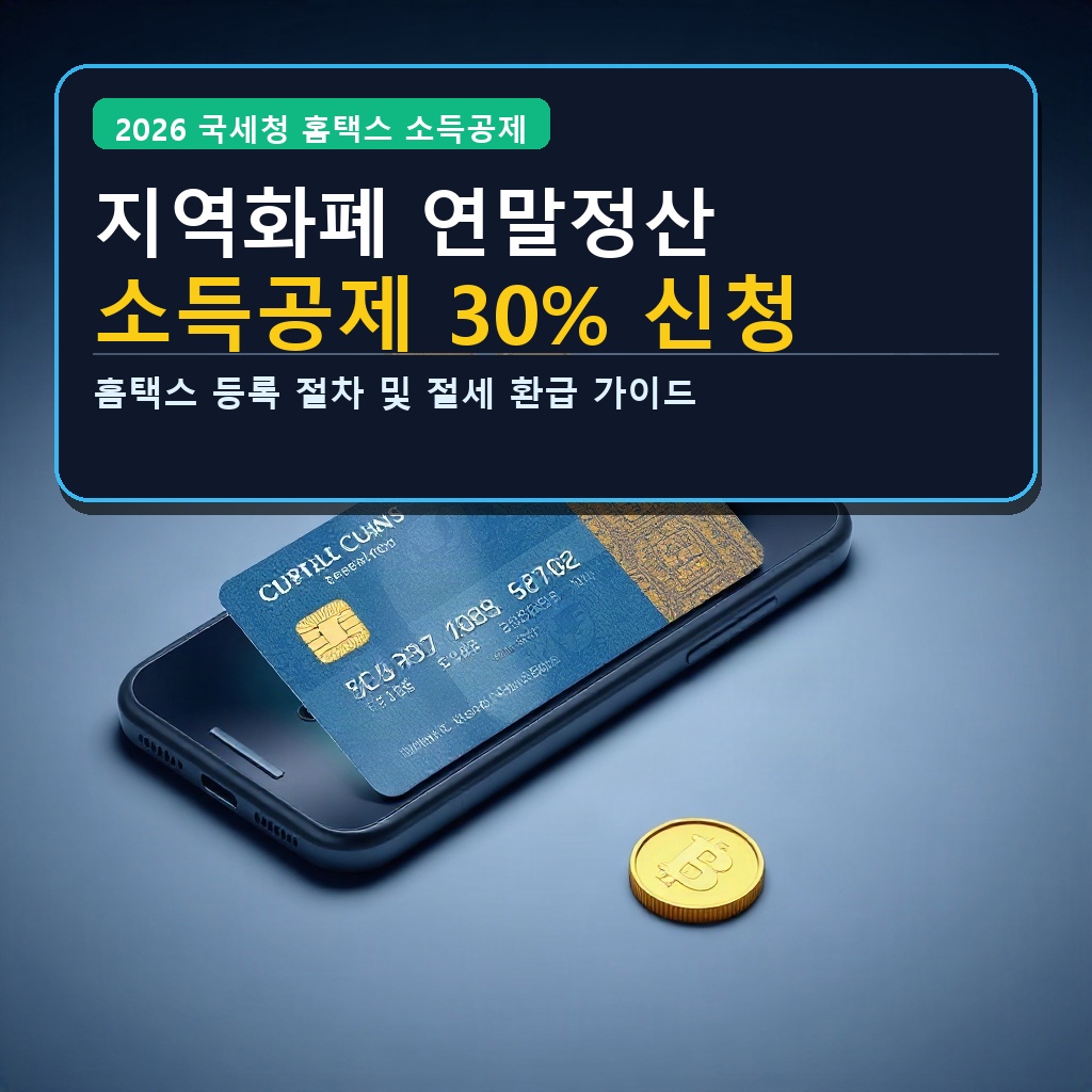 지역화폐 연말정산 소득공제 30% 신청